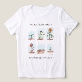花の言葉の引用 トライブレンドTシャツ