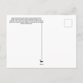 花の言語学士ボタン葉書 ポストカード (裏面)