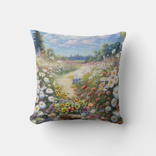 花の言語 クッション (正面)