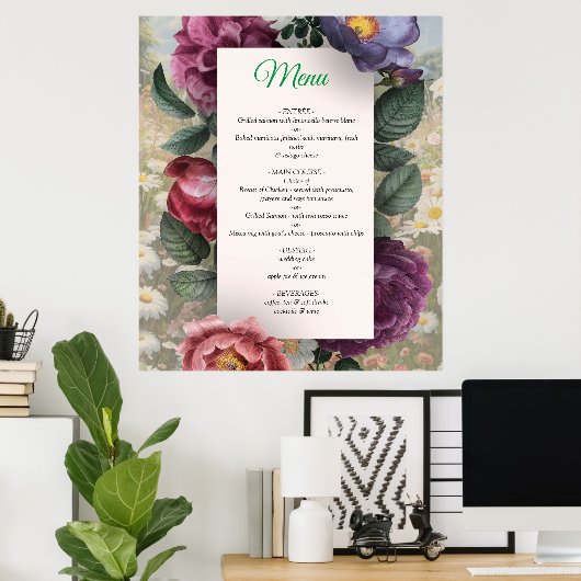 花の言語 ポスター (ホームオフィス)