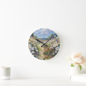 花の言語 ラウンド壁時計 (ホーム)