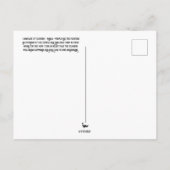 花の言語： Cassia ポストカード (裏面)