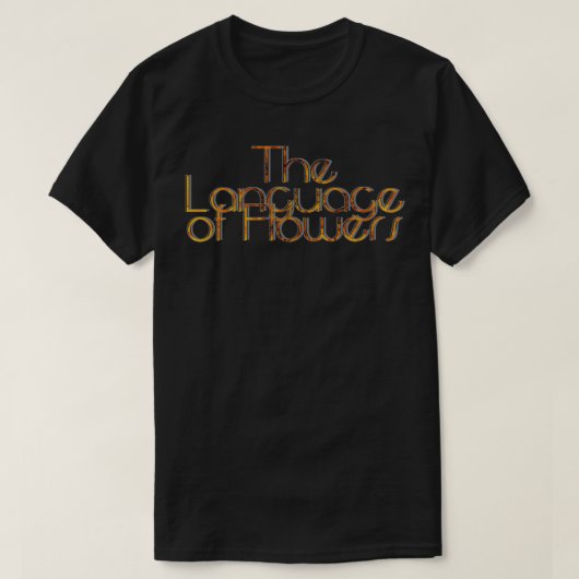 花の言語 Tシャツ (デザイン正面)