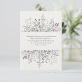 花の記憶の死別のサンキューカード サンキューカード (スタンド正面)