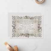 花の記憶の死別はNotecard感謝していしています ノートカード (正面/裏面インサイチュ)