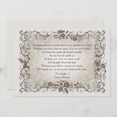 花の記憶の死別はNotecard感謝していしています ノートカード (正面/裏面)