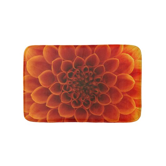 花の詳細なクローズアップ。 バスマット (正面)