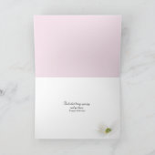 花の誕生日にピンクの真珠 カード (内部)