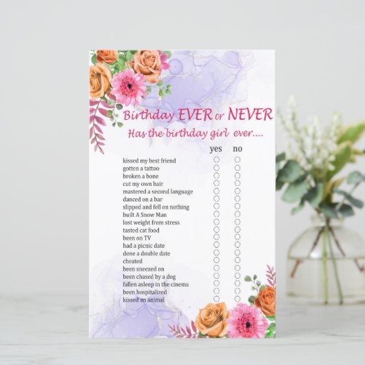 花の誕生日はゲームなし (スタンド正面)