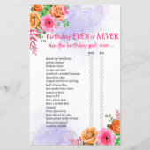 花の誕生日はゲームなし (正面)