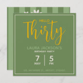 花の誕生日パーティー招待状 | オーダーメイドカード 招待状 (正面/裏面)