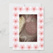 花の誕生日招待状 招待状 (裏面)