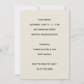 花の誕生日招待状 招待状 (裏面)