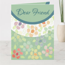 花の誕生日願い カード