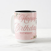 花の誕生日 ツートーンマグカップ (正面左)