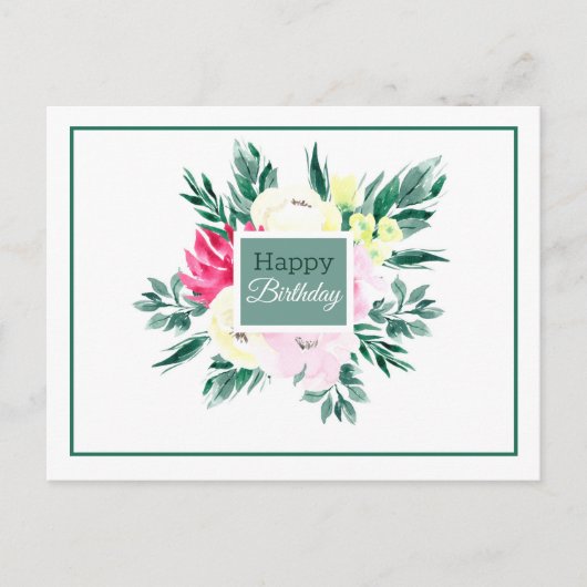 花の誕生日 ポストカード (正面)