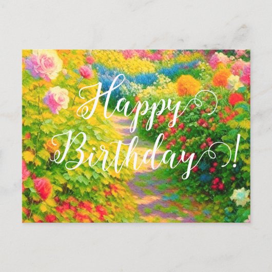 花の誕生日 ポストカード (正面)
