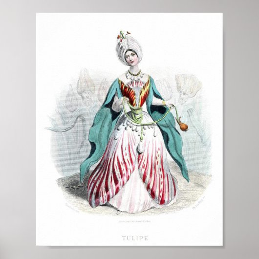 花の象徴 – チューリップ ポスター (正面)