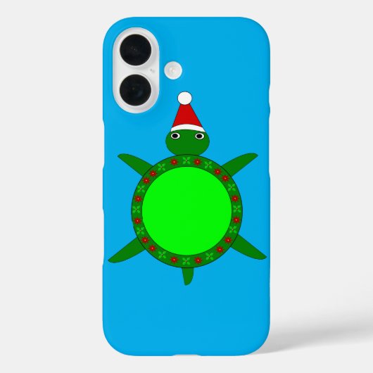 花の貝殻が飾られたかわいいクリスマスカメ Case-Mate iPhoneケース (裏面)