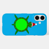 花の貝殻が飾られたかわいいクリスマスカメ Case-Mate iPhoneケース (裏面 (横))