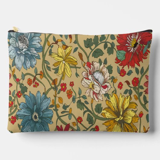 花の質感 アクセサリーポーチ (正面)