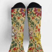 花の質感 ソックス (上部)