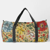 花の質感 ダッフルバッグ (裏面)