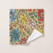 花の質感 バスタオルセット (ウォッシュタオル)