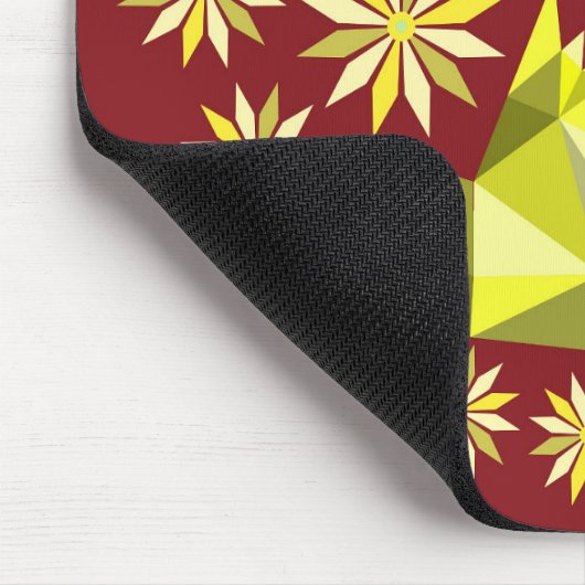 花の贈り物の特別な日と愛の鳥、誕生日 マウスパッド (コーナー)