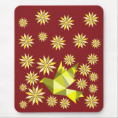 花の贈り物の特別な日と愛の鳥、誕生日 マウスパッド (正面)