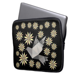 花の贈り物の特別な日と愛の鳥、誕生日 ラップトップスリーブ