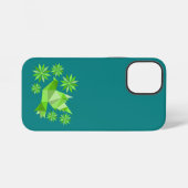 花の贈り物の特別な日と愛の鳥、誕生日 iPhoneケース (裏面横)