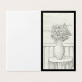 花の贈り物 – 黒 (外部フラット)