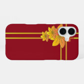 花の贈り物 iPhone 16ケース (裏面横)