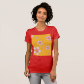 花の赤いTシャツ Tシャツ (正面フル)
