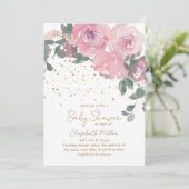 花の赤ちゃんが咲くベイビーシャワー 招待状 (スタンド正面)