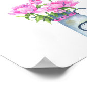 花の赤ちゃんシャワーお菓子とお菓子 ポスター (角)