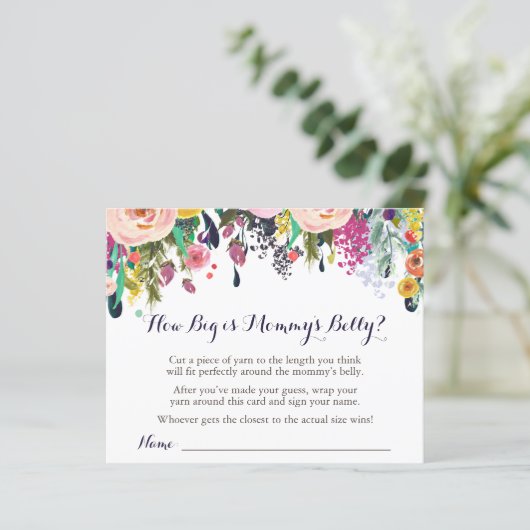 花の赤ちゃんシャワーどのように大きいママの腹のゲーム (スタンド正面)