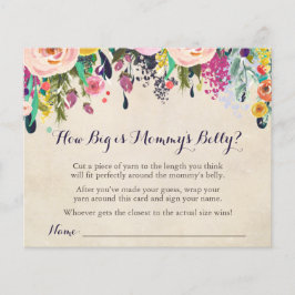 花の赤ちゃんシャワーどのように大きいママの腹のゲーム