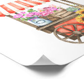 花の赤ちゃんシャワー – カードとギフト ポスター (角)