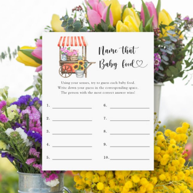 花の赤ちゃんシャワー – 名前はベビー食品ゲーム (クリエイターアップロード済み)