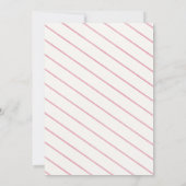 花の赤ちゃん赤ちゃんシャワー招待 招待状 (裏面)