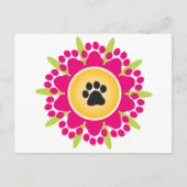 花の足跡 ポストカード (正面)