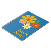 花の軌跡60s70s青のフローラ ノートブック (左側)