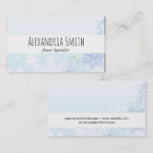 花の輝き |エレガント | 名刺 (正面/裏面)