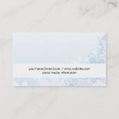 花の輝き |エレガント | 名刺 (裏面)