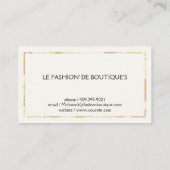 花の輝き 名刺 (裏面)