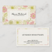 花の輝き 名刺 (正面/裏面)