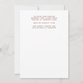 花の輪のウェディング招待状 招待状 (裏面)