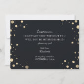 花の輪の花嫁の介添え人になってくれますか？のお願い 招待状 (裏面)